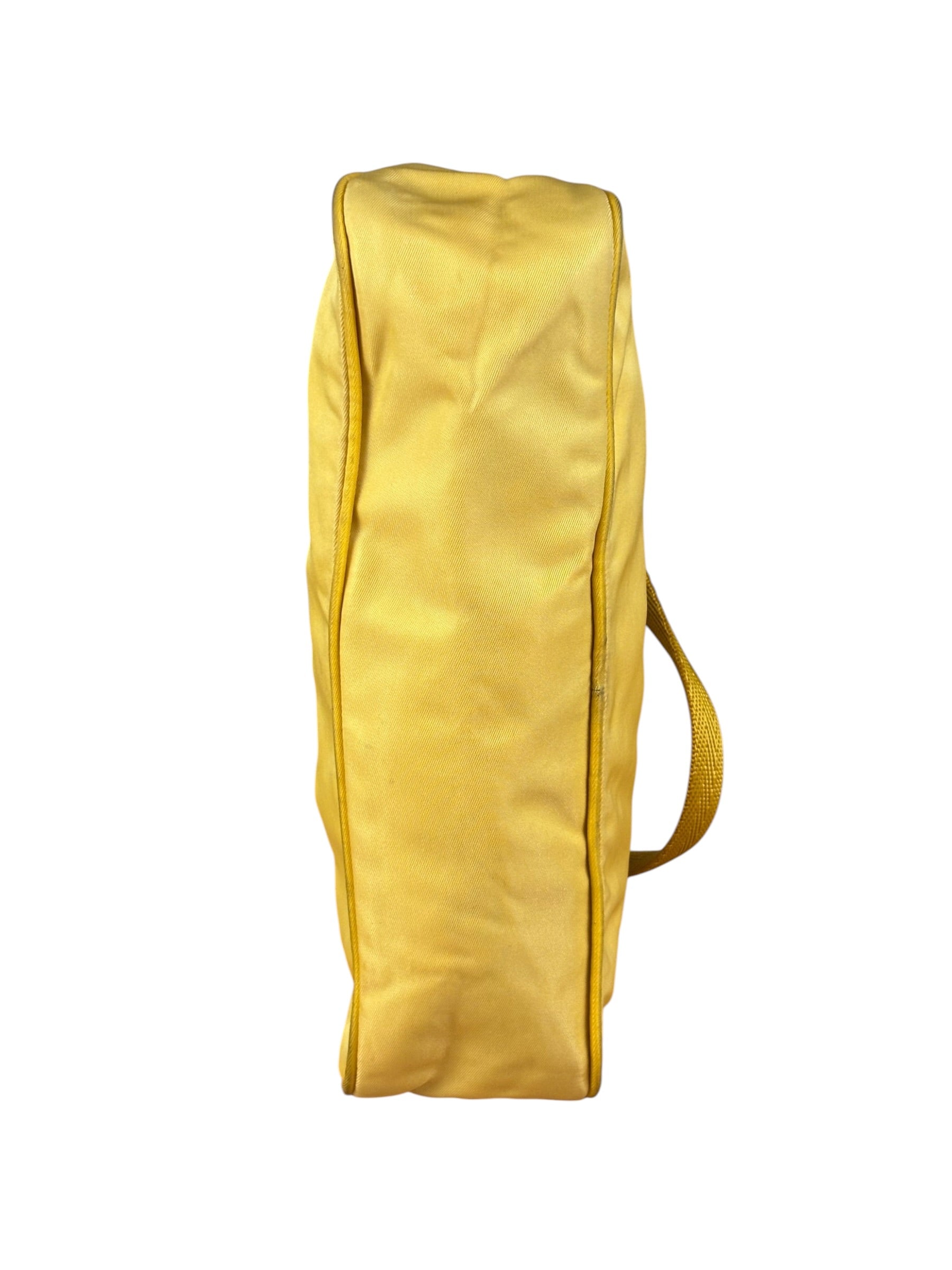 Prada Vintage Yellow Nylon Pochette