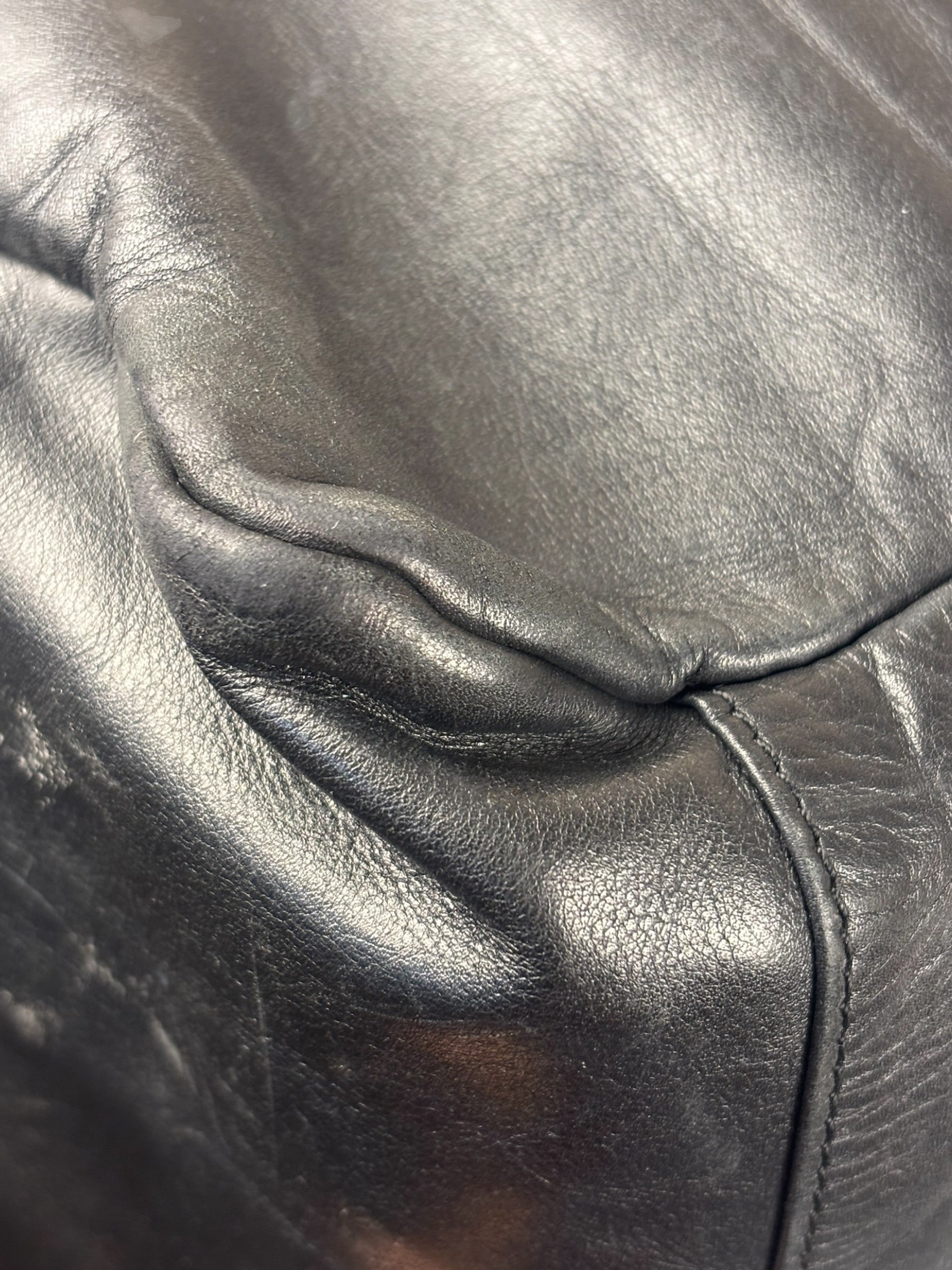 Loewe Vintage Black Calfskin Carryall Handbag
