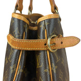 Louis Vuitton Leather Batignolles Horizontal Canvas Monogram Tote Bag
