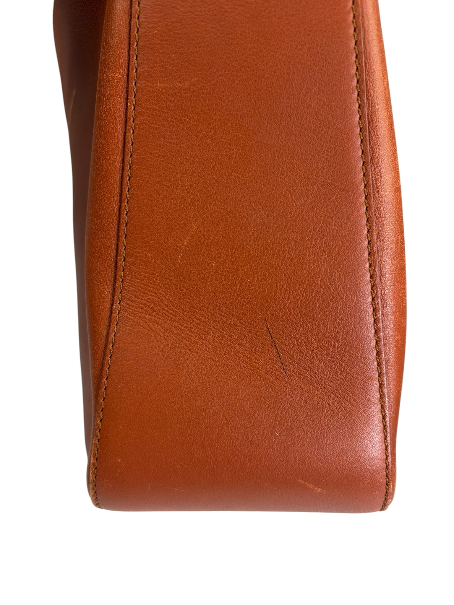 Loewe Vintage Brown Leather Shoulder Bag