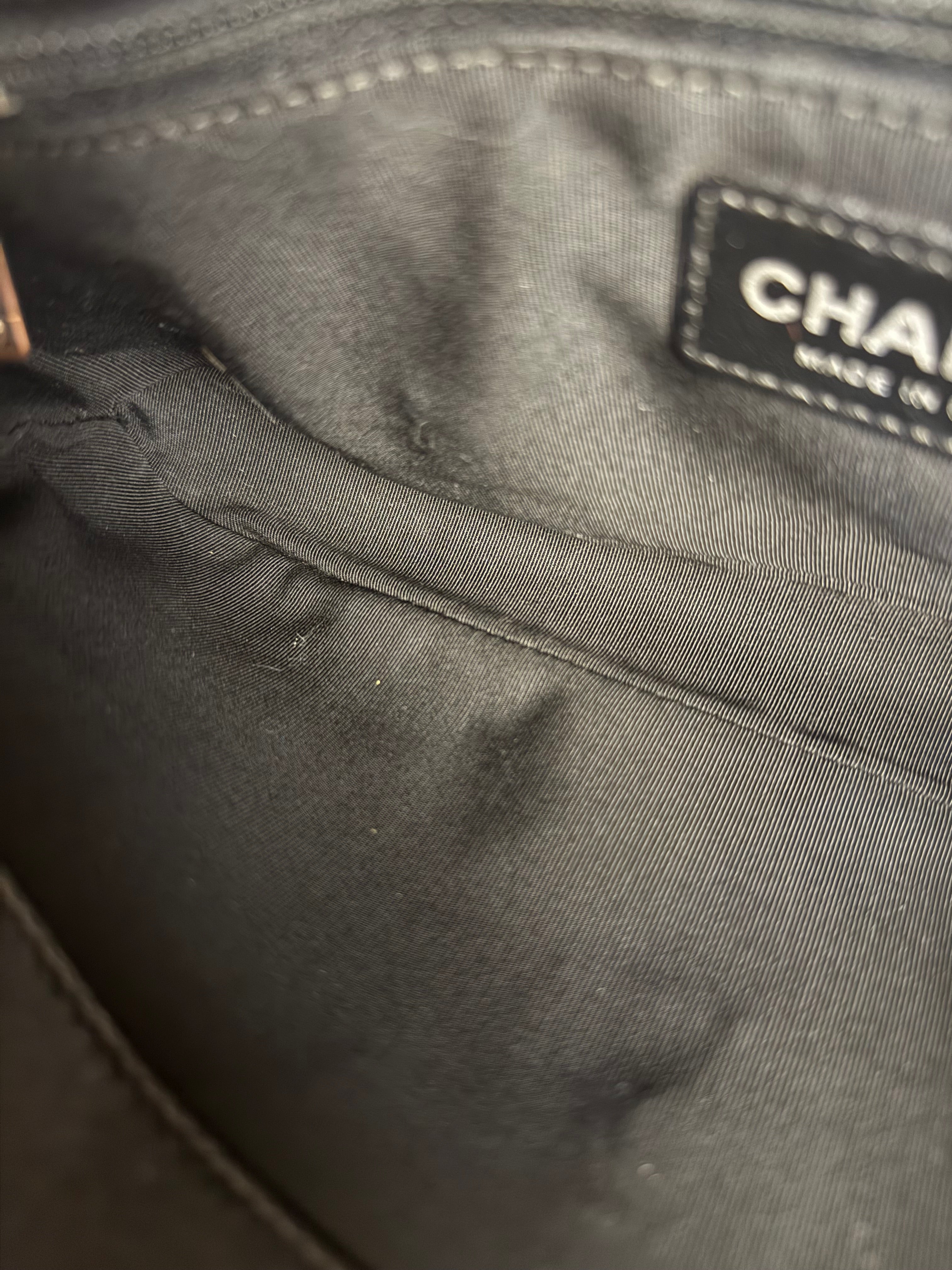 Chanel 2005 Canvas Camellia No. 5 Flap Shoulder Bag