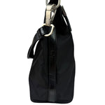 Prada Black Leather Trim/Tessuto Nylon  Shoulder Bag