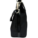 Prada Black Leather Trim/Tessuto Nylon  Shoulder Bag