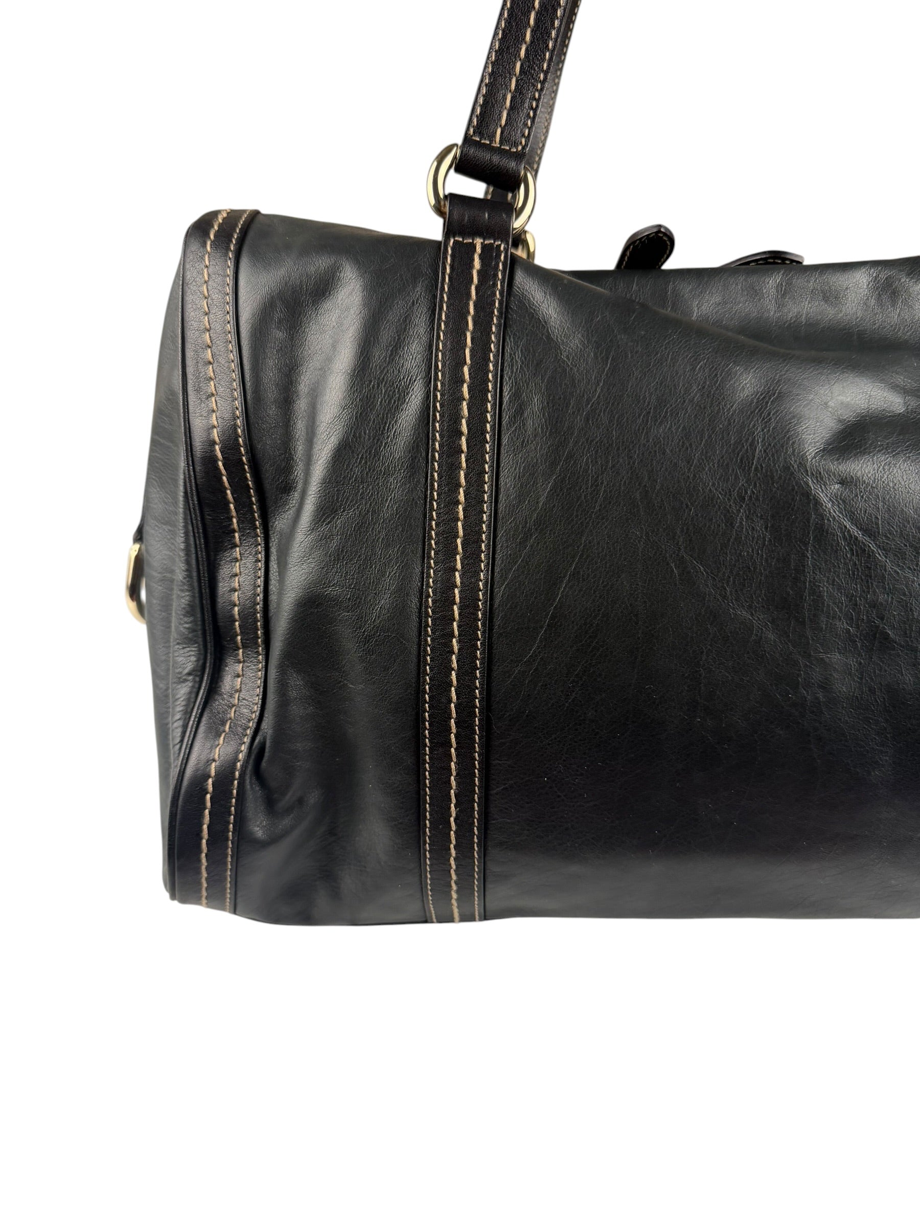 Gucci Bicolor Leather Duchessa Boston Bag