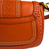 Gucci Orange Leather Snaffle Shoulder Bag