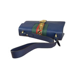 Gucci Navy Blue Sylvie Leather Crossbody Bag