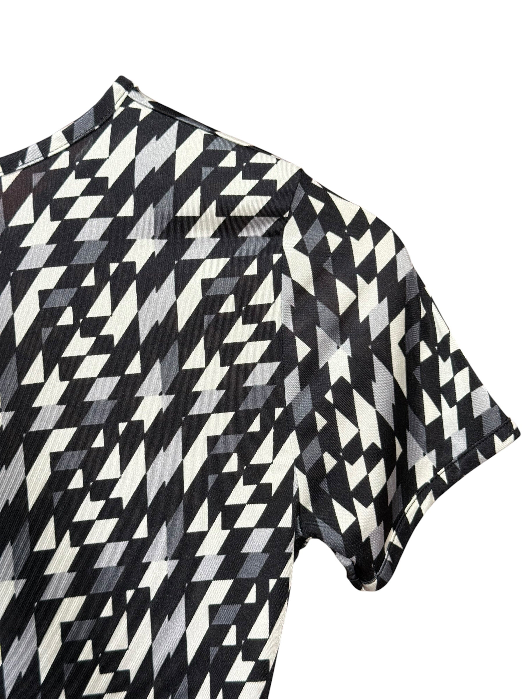 Fendi Vintage Geometric Dress Black