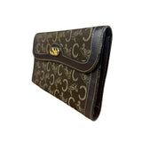 Celine Vintage Canvas Snap Trifold Wallet