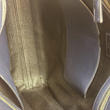 Prada Navy Blue Saffiano Leather Vertical Tote Bag