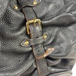 Louis Vuitton Black Calfskin Mahina XL Hobo Bag