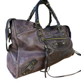 Balenciaga Vintage Purple Classic Motorcycle City Bag