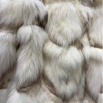 Vintage Peach John Light Ivory Tones Satin Lining Fur Coat