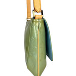 Louis Vuitton Monogram Vernis Green Thompson Shoulder Bag
