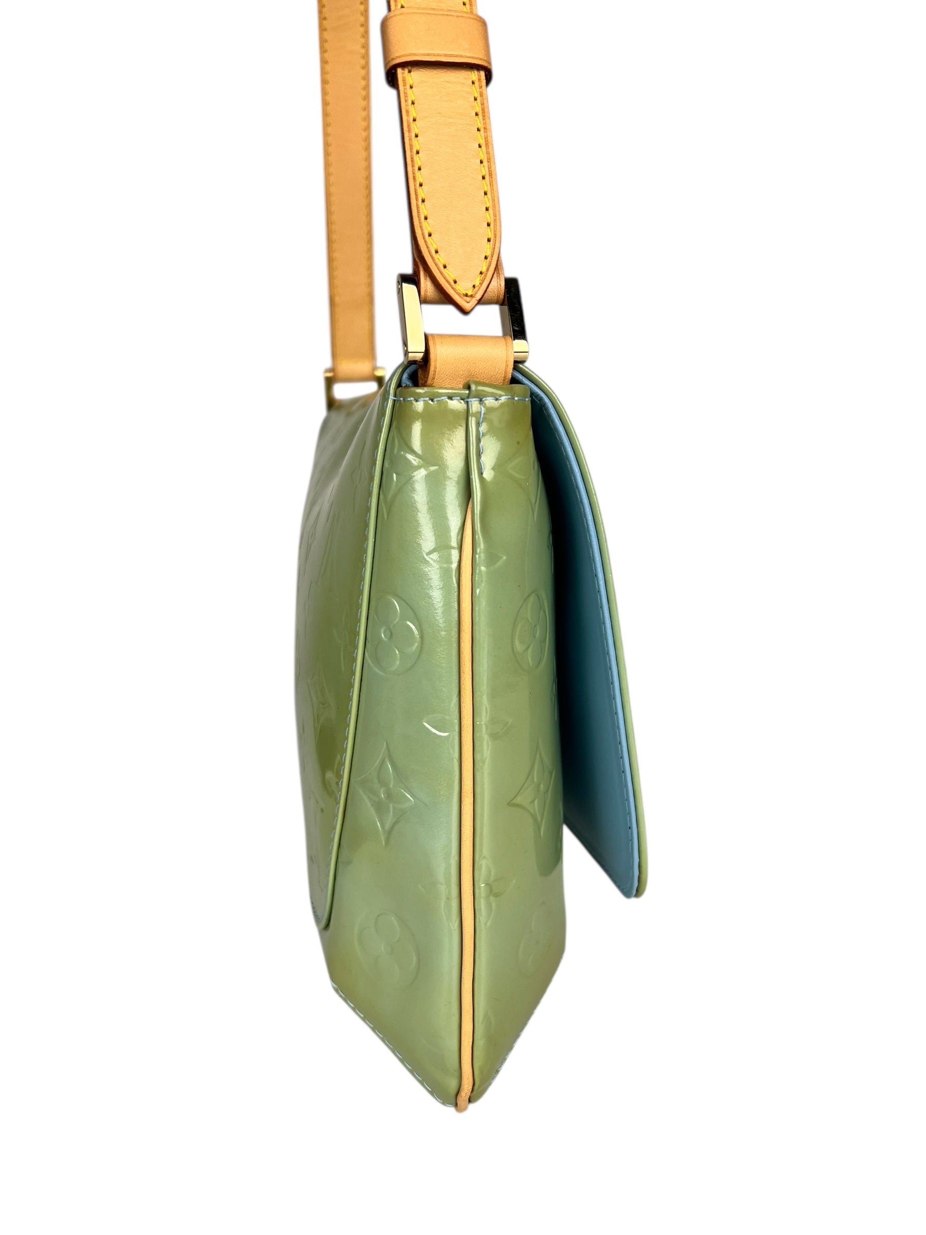 Louis Vuitton Monogram Vernis Green Thompson Shoulder Bag