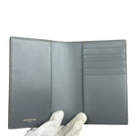 Balenciaga Grey Leather Passport Holder
