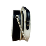 Chanel White/Black Quilted Leather 2Way Vanity Bag 2019