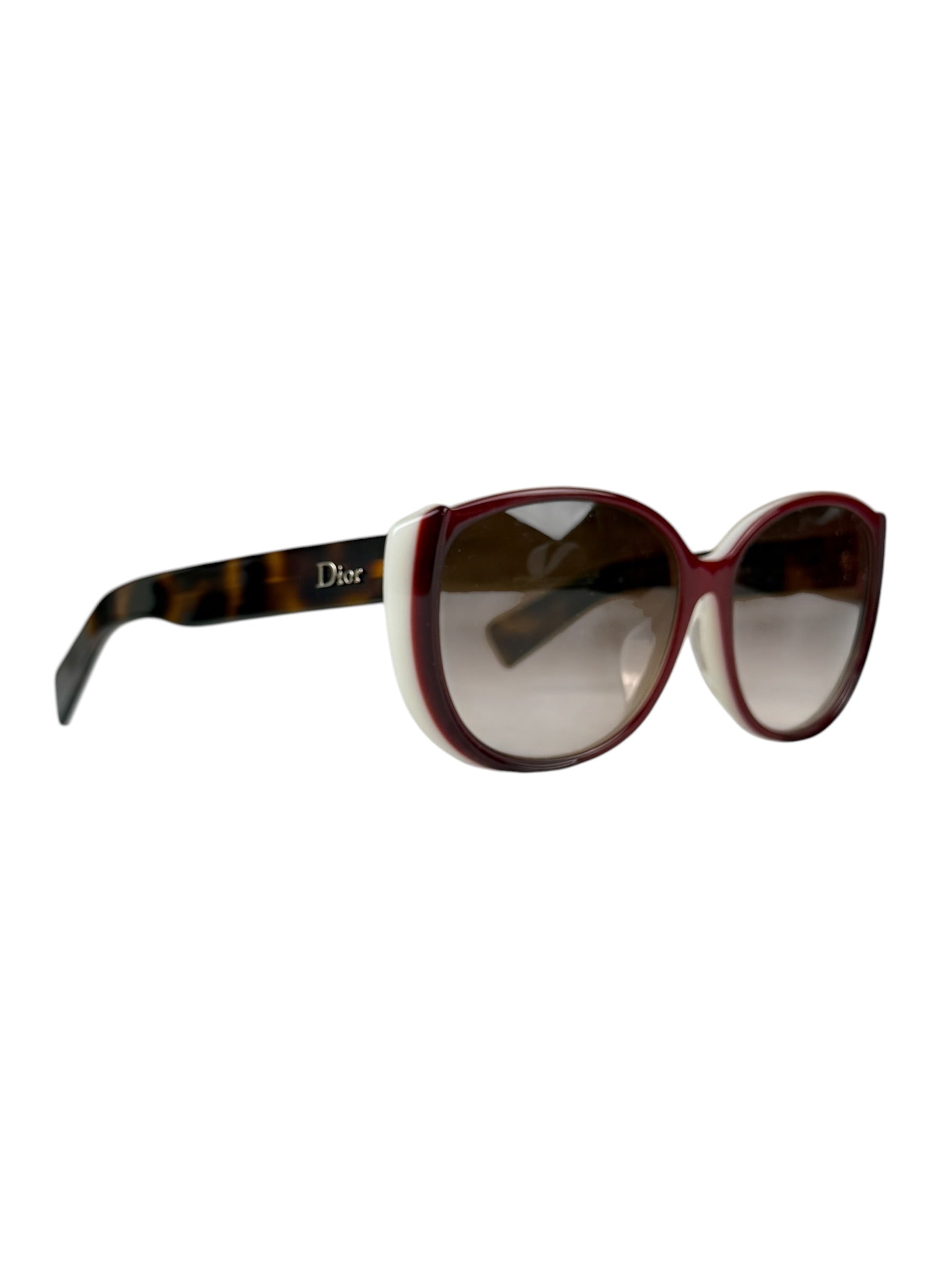Christian Dior Cat-Eye Red-White Acetate Summerset F Frame