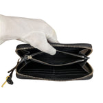 Chloé Black Leather Paddington Long Wallet