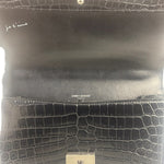 Saint Laurent Black Embossed Babylon Cross Body