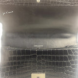 Saint Laurent Black Embossed Babylon Cross Body