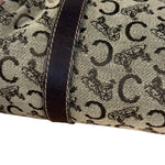 Celine Vintage Macadam Canvas Barrel Bag