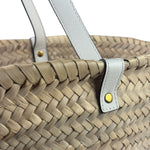 Versace Leather Trim Basket Bag
