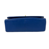 Chanel Vintage Blue Lambskin Flap Bag 1989