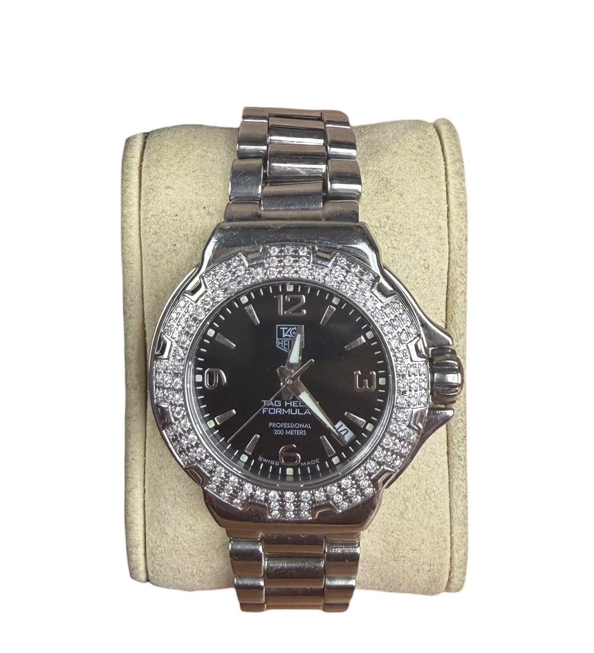 Tag Heuer Formula 1 Black Dial Diamond Bezel