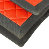 Chanel Red/Blue Grosgrain Ribbon Trim Shoulder Bag-1987