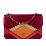 Chanel Pink Leather Wallet on Chain Crossbody Bag 2017