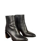 Alexander Wang Black Leather Gabi Cutout Heel Ankle Boots