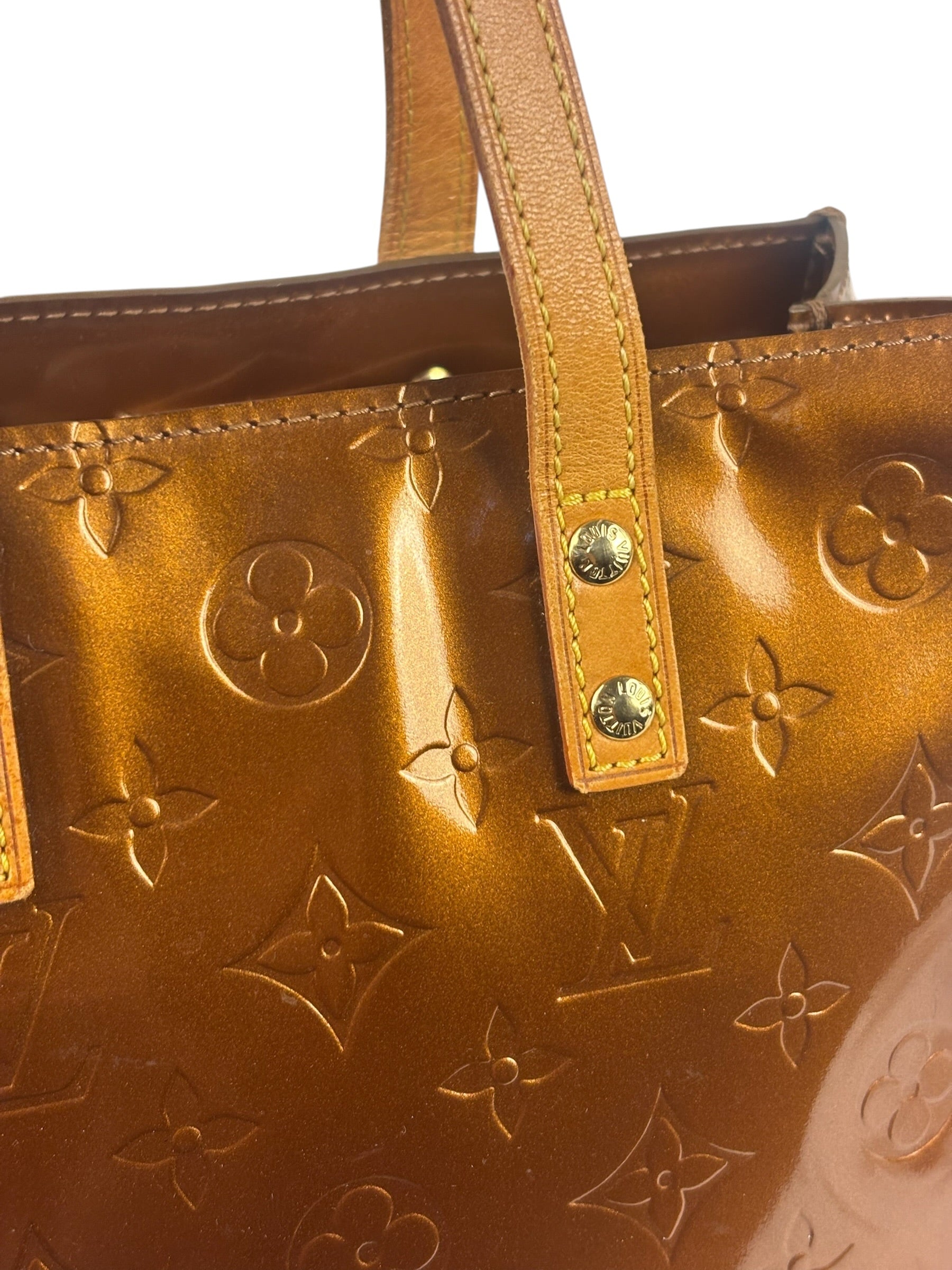 Louis Vuitton Monogram Bronze Vernis Reade PM