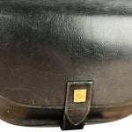 Dior Black Leather Vintage Flap Shoulder Bag