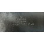 Gucci Black Leather G-Logo Buckle  Belt