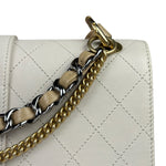 Chanel Cream Quilted Leather Flap Bag 2018