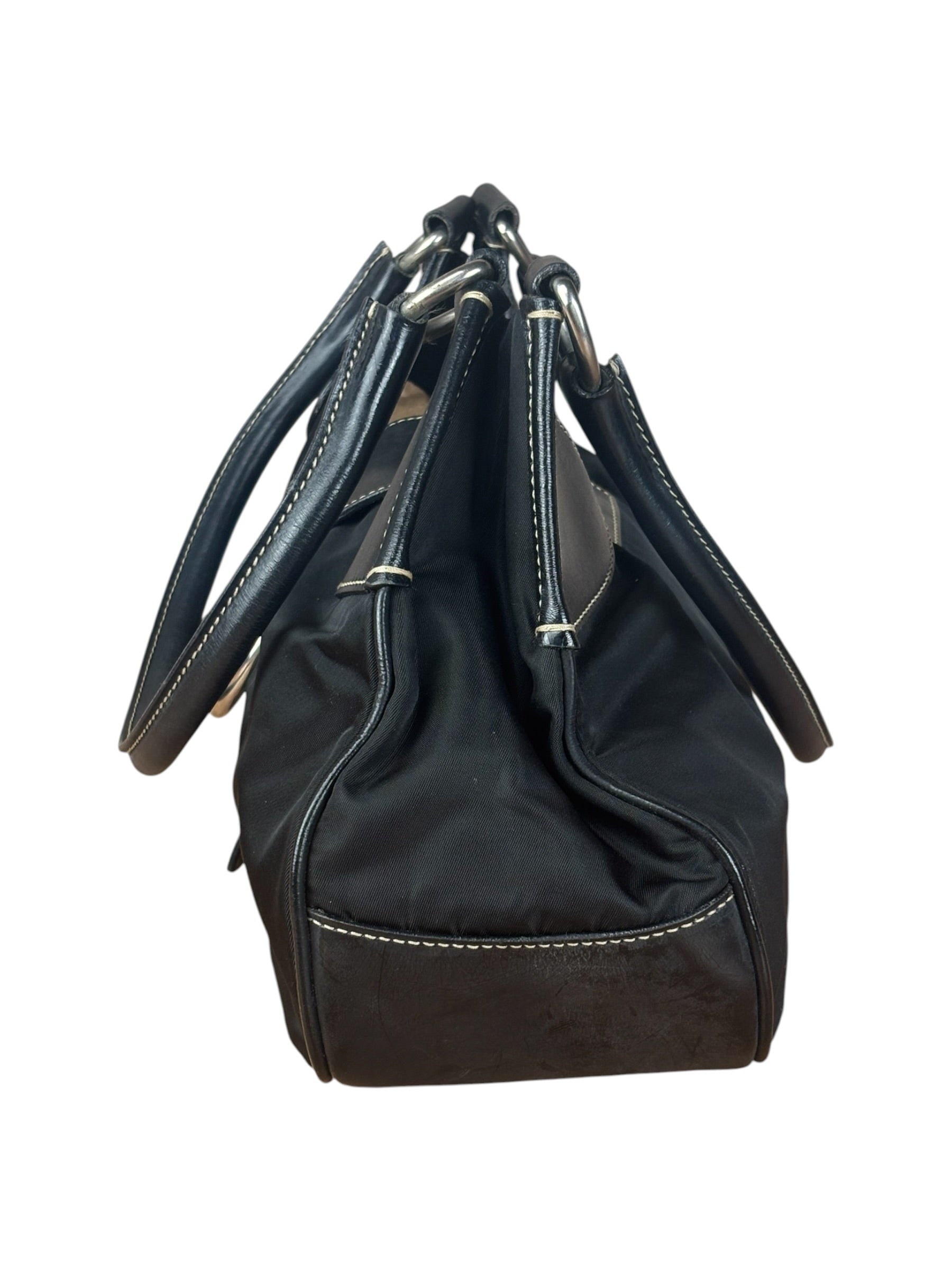 Prada Black Nylon Tessuto Shoulder Bag