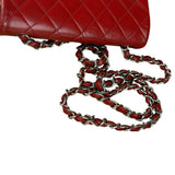 Chanel Red Quilted Leather Classic Mini Flap Bag 2012