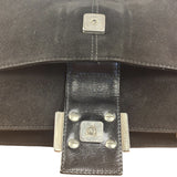 Fendi Vintage Black Mamma Baguette Shoulder Bag