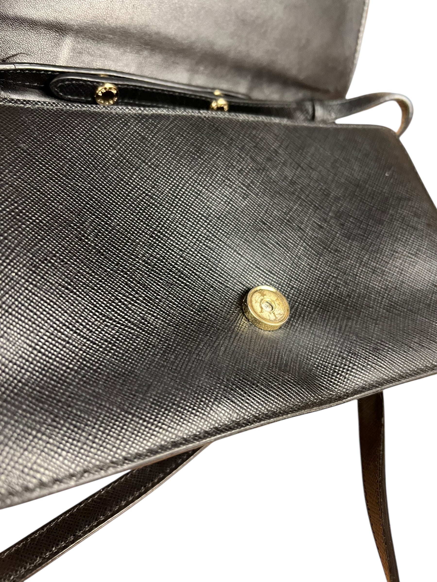 Prada Saffiano Lux Bow Crossbody Wallet