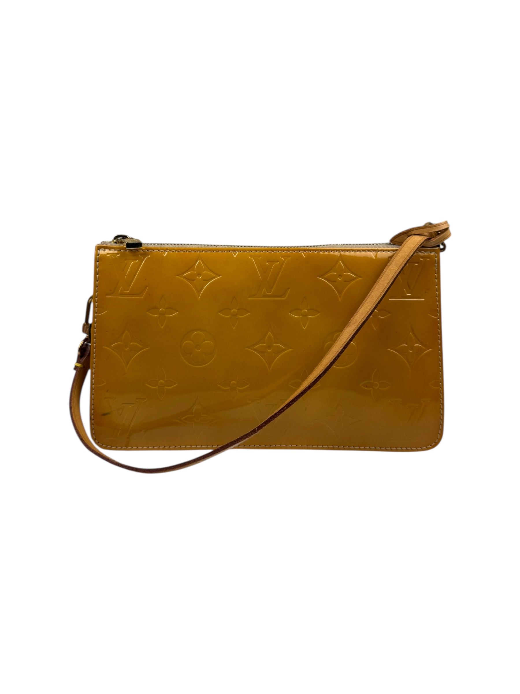 Louis Vuitton Monogram Vernis Pochette Yellow