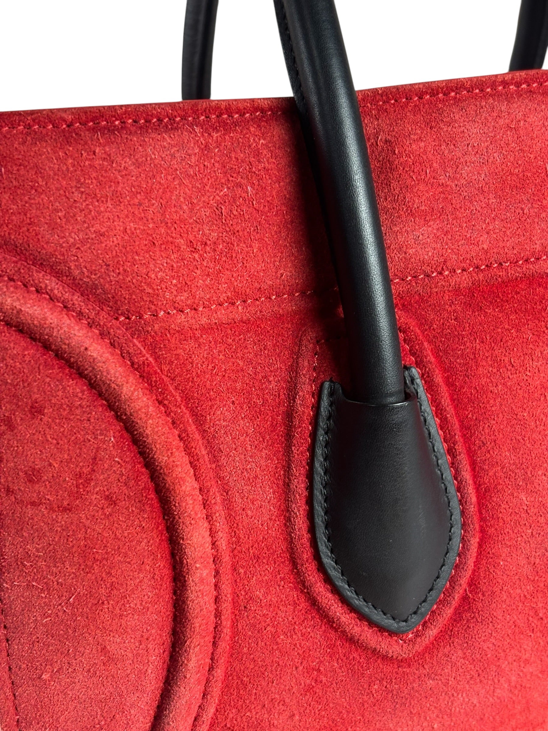 Celine Suede Luggage Phantom Tote Bag