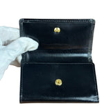 YSL Vintage Black Leather Trifold 5 Ring Key Case/Wallet