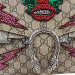 Gucci Beige GG Supreme Medium Dionysus Flap Bag