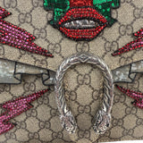 Gucci Beige GG Supreme Medium Dionysus Flap Bag