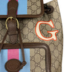 Gucci GG Equestrian Coated Canvas Backpack