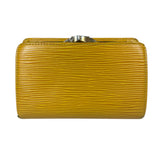 Louis Vuitton Epi Kiss Lock Wallet Yellow
