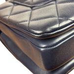 Chanel Navy Quilted Lambskin Small Trendy Flap Bag