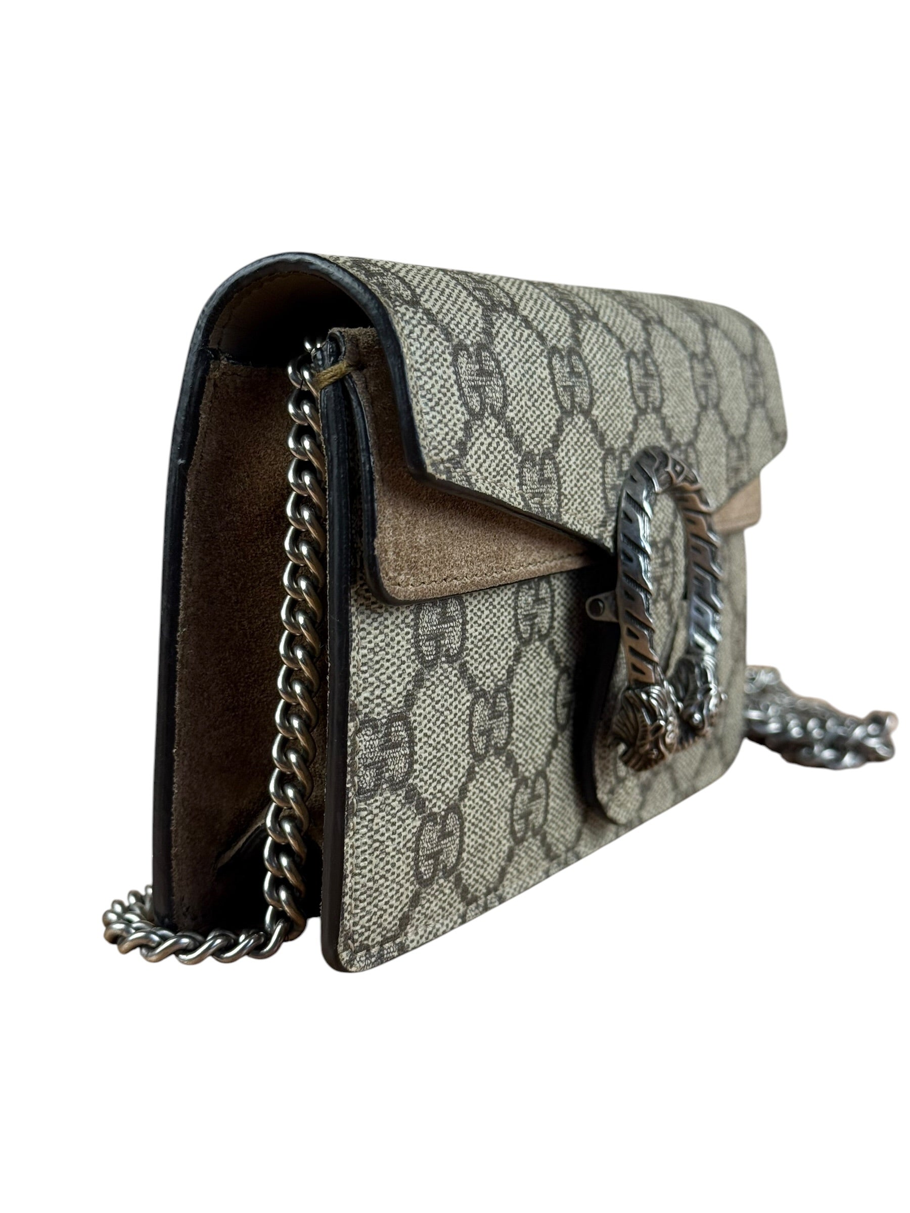 Gucci Dionysus GG Supreme Super Mini Bag Beige/Taupe