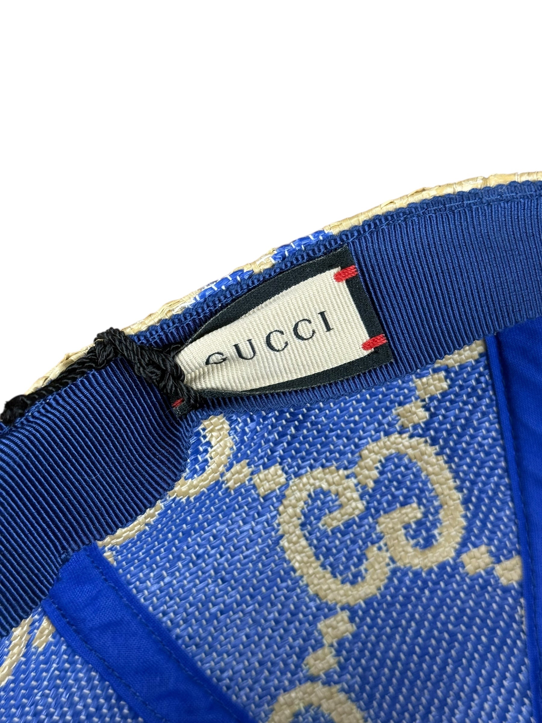 Gucci GG Raffia Baseball Cap