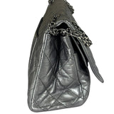 Chanel Metallic Silver Quilted Leather 2.55 Reissue Double Flap Bag 2008